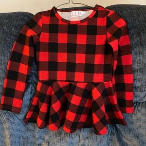 Little Fashionista Boutique Buffalo Plaid Peplum